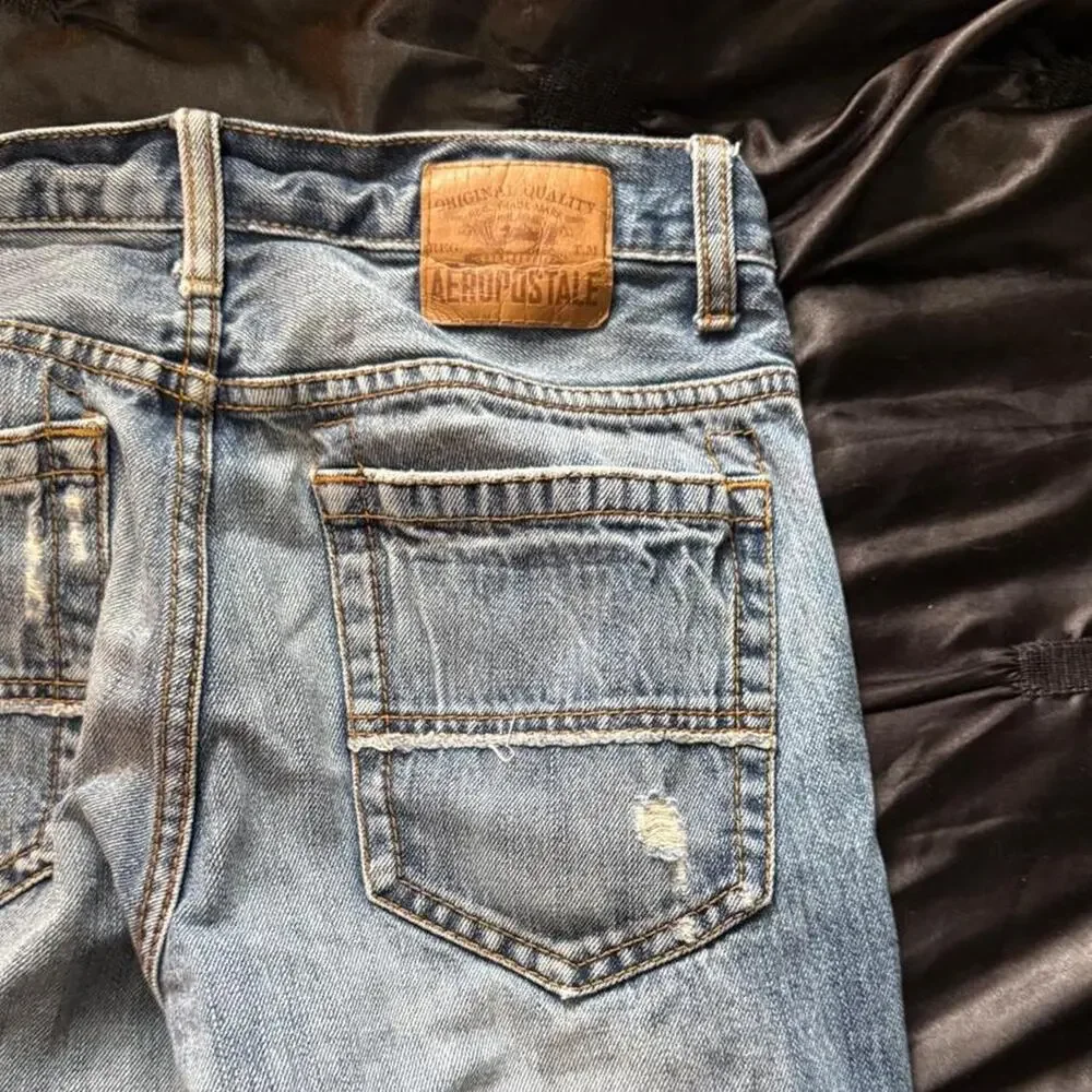 Aeropostale vintage distressed blue denim jeans